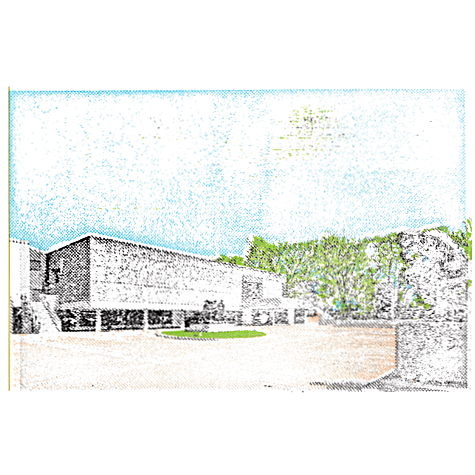 National Museum of Western Art Layered Stamp